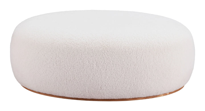 Amber Ottoman Cream - AmericanHomeFurniture