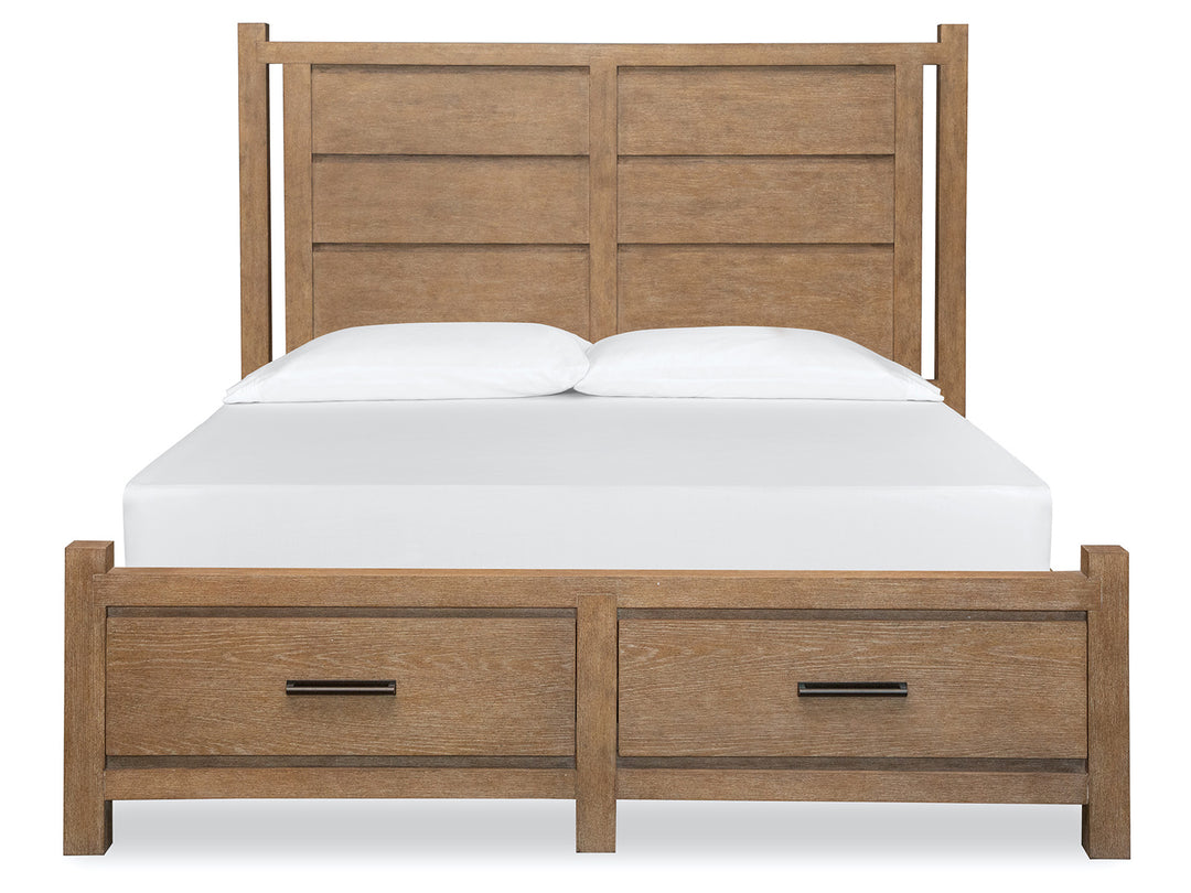 Plum Creek Sierra Brown Queen Panel Storage Bed - B5768-54A