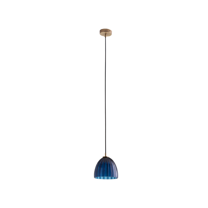 Blue Avio/Blown/Antique Brass