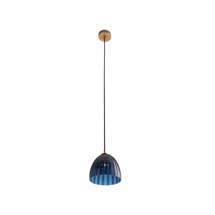 Blue Avio/Blown/Antique Brass