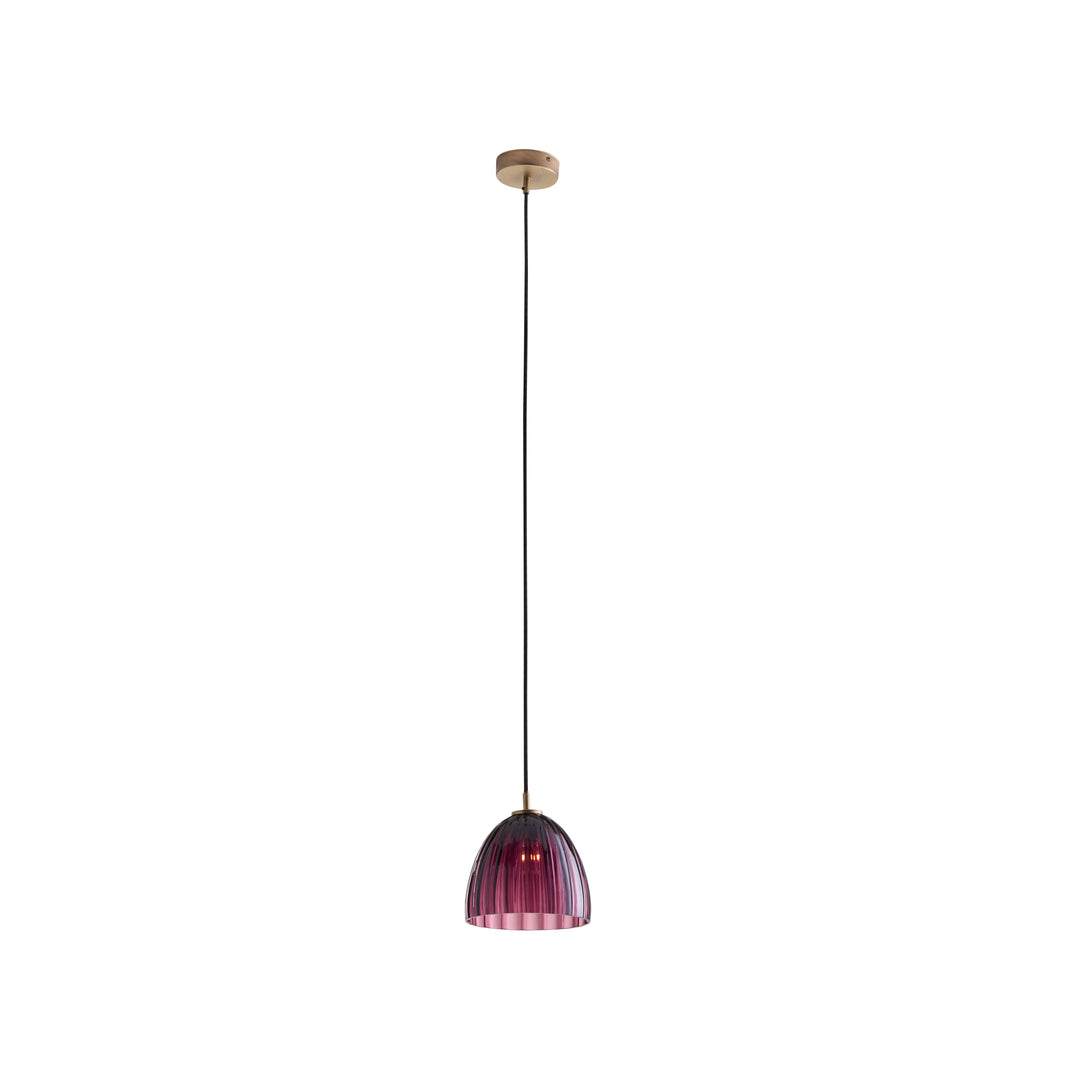 Aubergine/Blown/Antique Brass