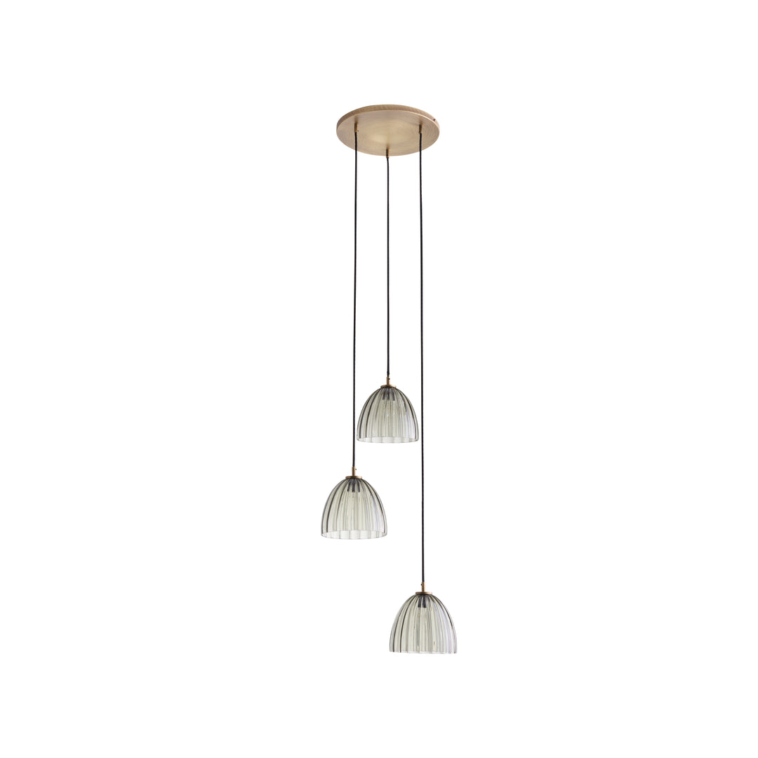 Smoke/Antique Brass