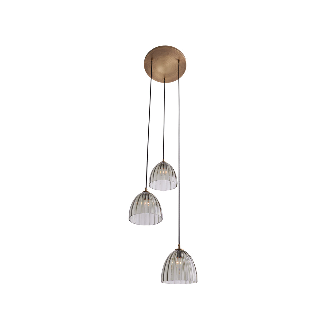 Smoke/Antique Brass