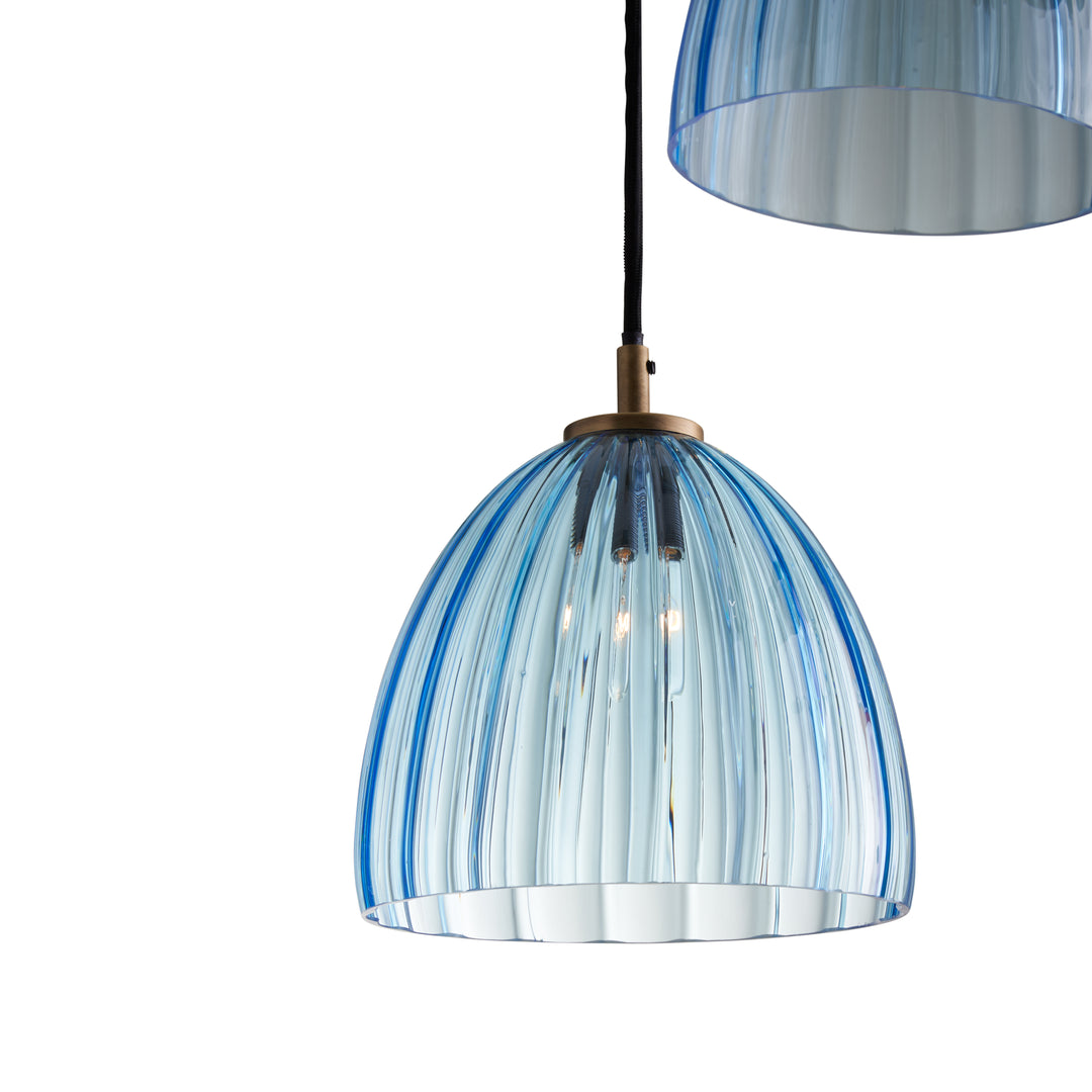 Aqua/Antique Brass
