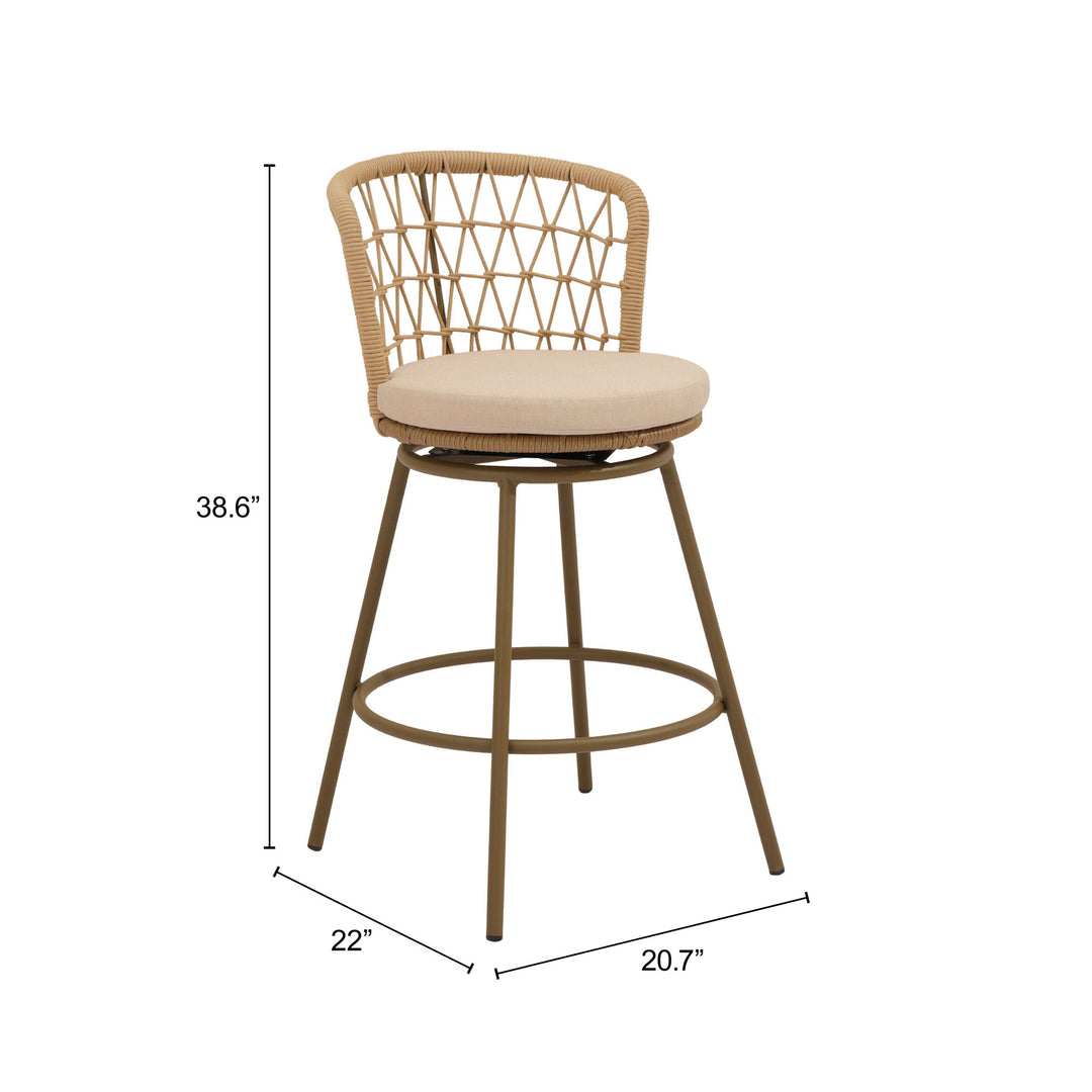 Islamorada Swivel Barstool Brown - 704316