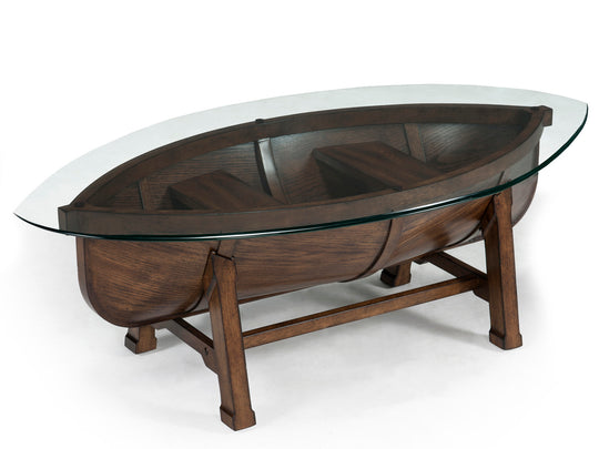 Beaufort Dark Oak Oval Cocktail Table - T2214-47