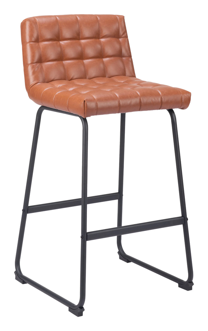 Pago Barstool (Set of 2) Brown - AmericanHomeFurniture