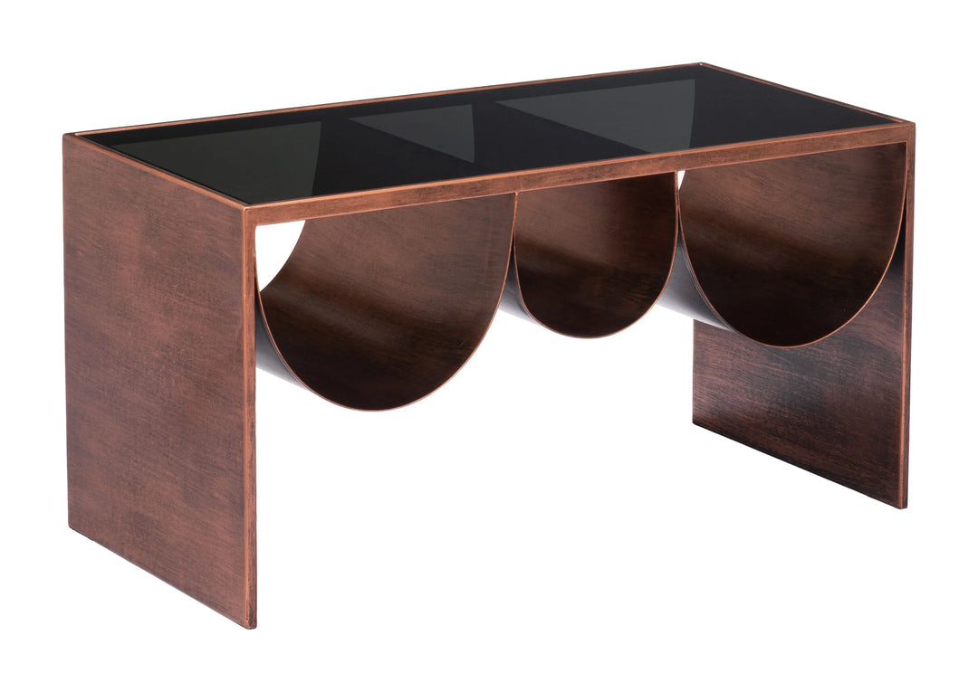 Aveiro Coffee Table Copper & Black - AmericanHomeFurniture