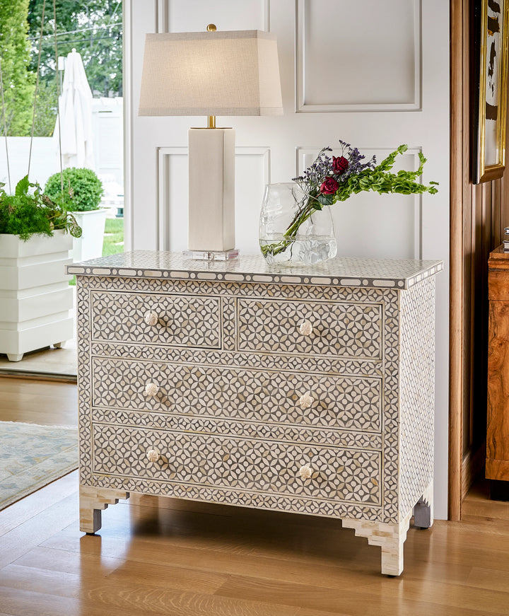 Cream/Antique Brass/Clear