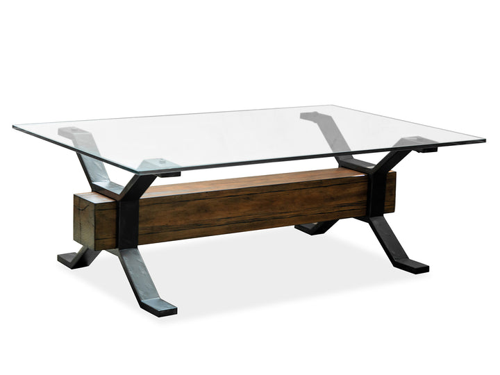 Sawyer Toasted Nutmeg And Smoked Iron Rectangular Cocktail Table - T4570-43