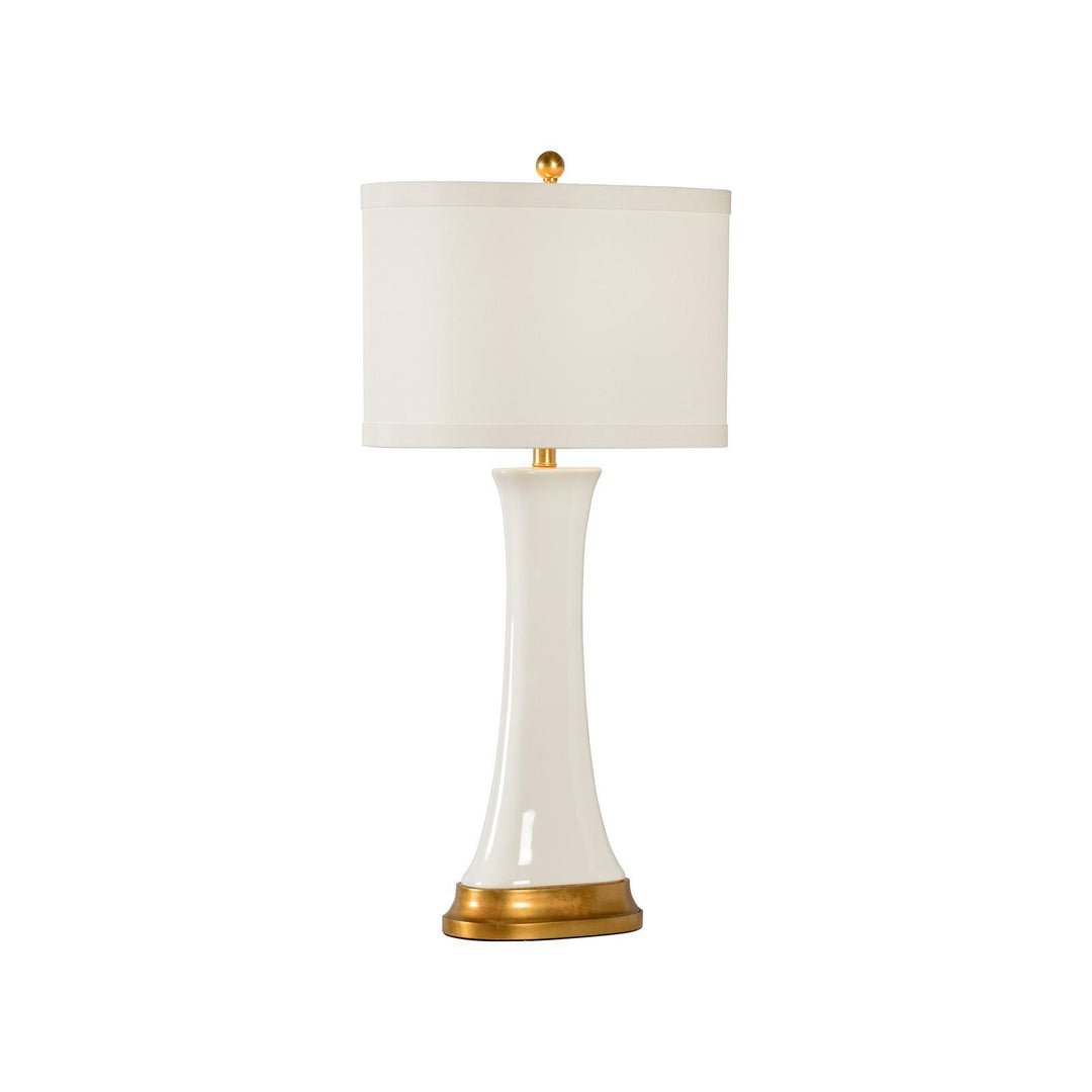 White Glaze/Antique Gold Leaf