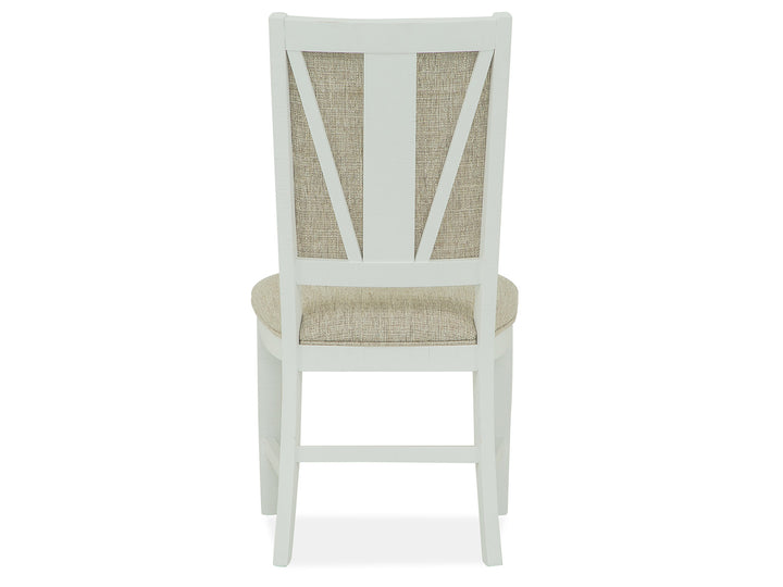 Heron Cove Chalk White And Dovetail Grey Upholstered Side Chair - Set of 2 - D4400-65