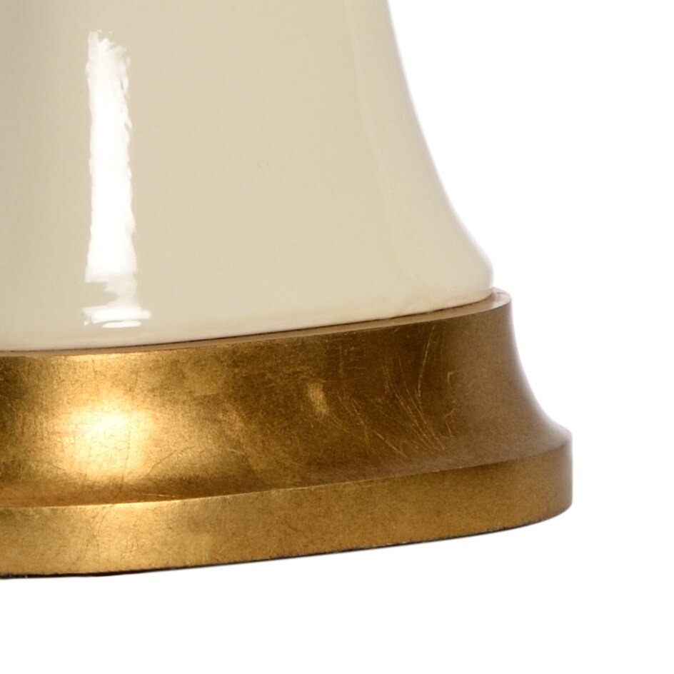 Cream Glaze/Antique Gold Leaf