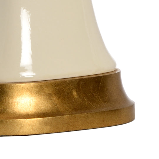 Cream Glaze/Antique Gold Leaf