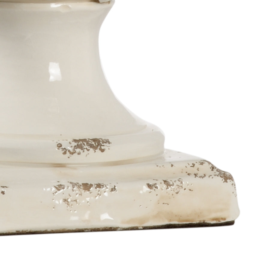 Small Cream Artichoke Lamp - 69453
