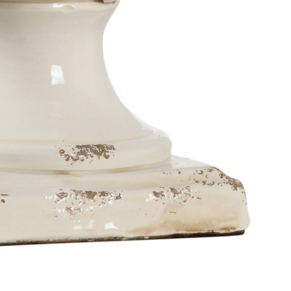 Small Cream Artichoke Lamp - 69453