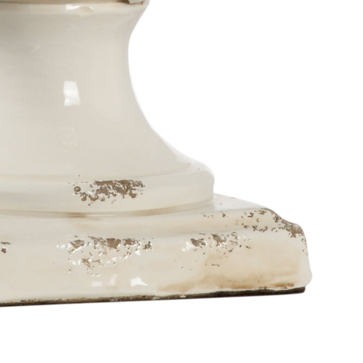 Small Cream Artichoke Lamp - 69453