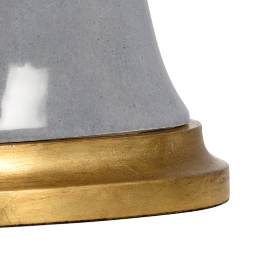 Mottled Gray/Antique Gold Leaf