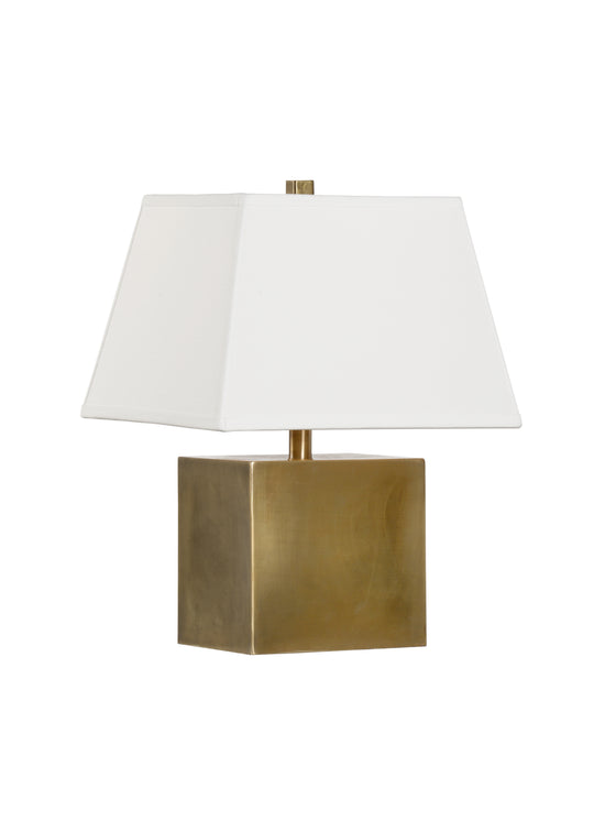 Brass Cube Lamp - 69525