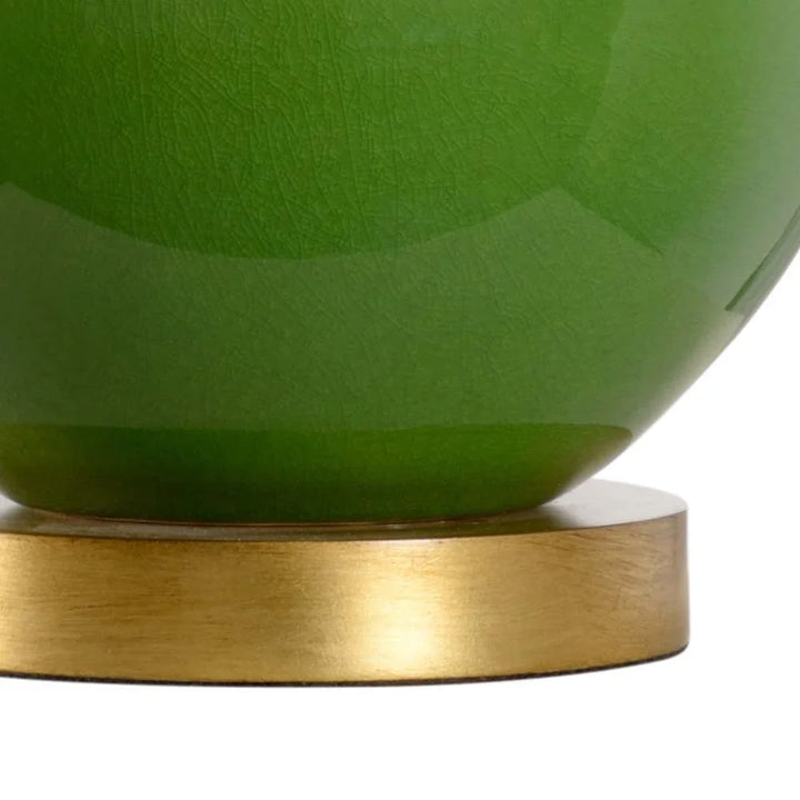 Green Glaze/Antique Gold Leaf