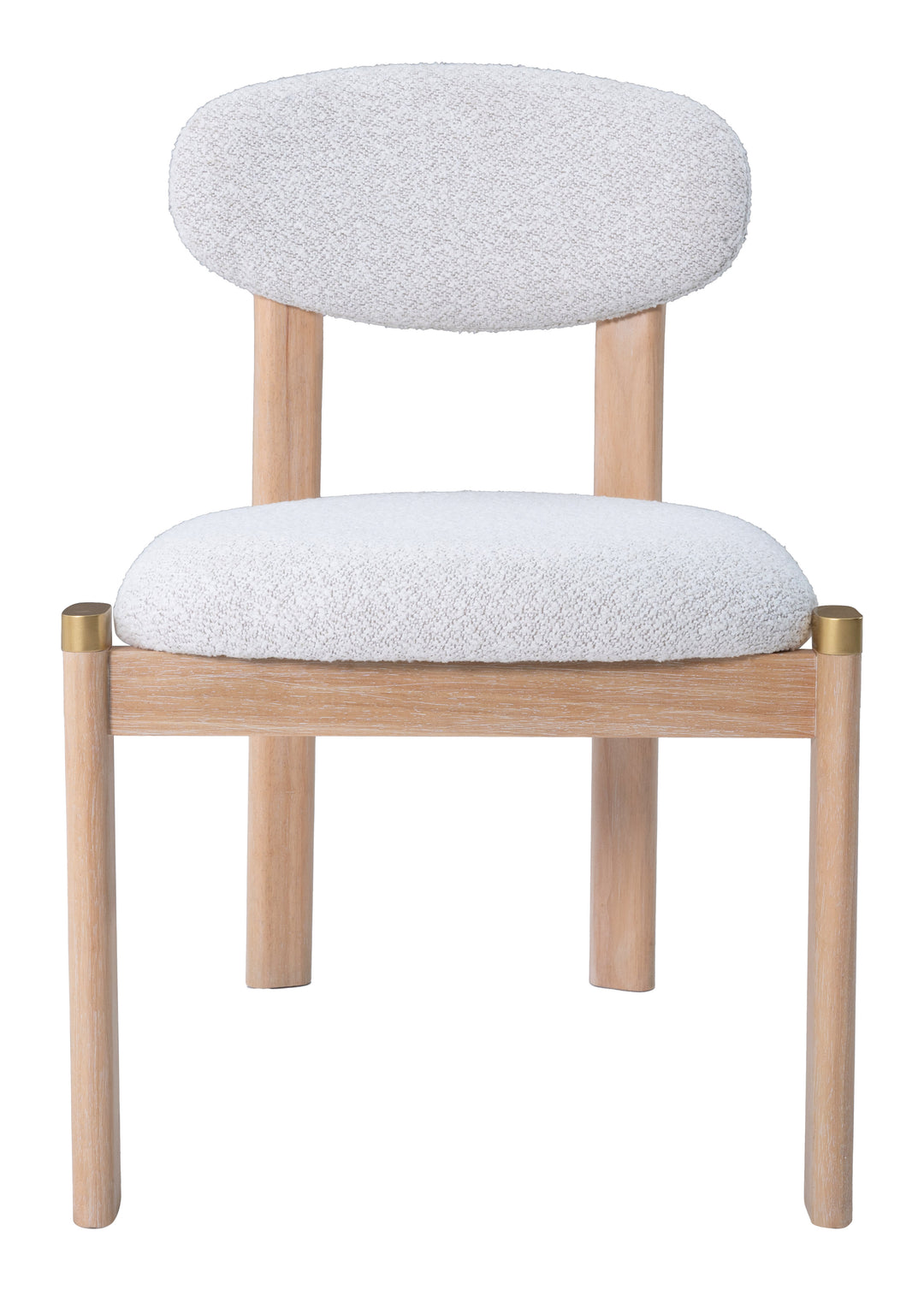 Rilou Dining Chair (Set of 2) White & Natural