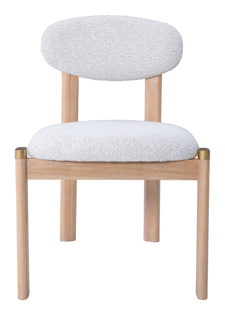 Rilou Dining Chair (Set of 2) White & Natural