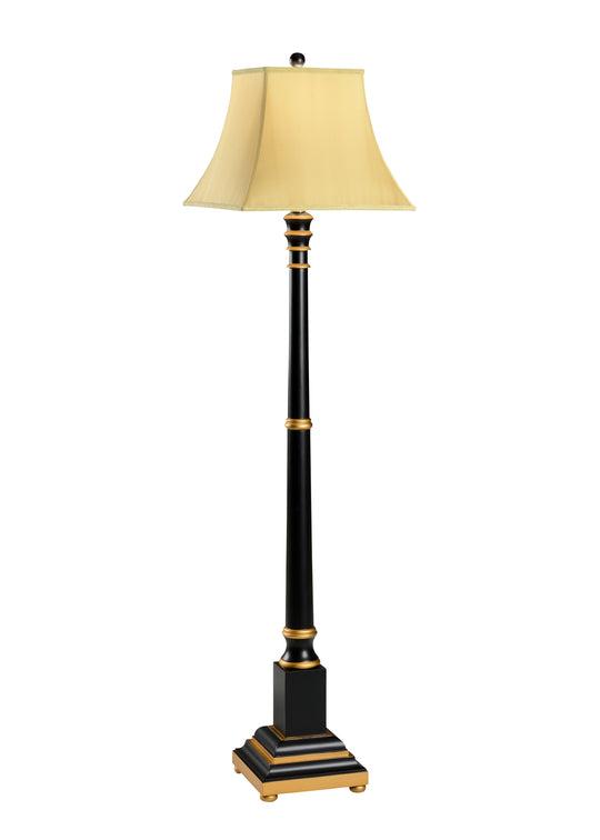 Wood Candlestick Floor Lamp - 6976