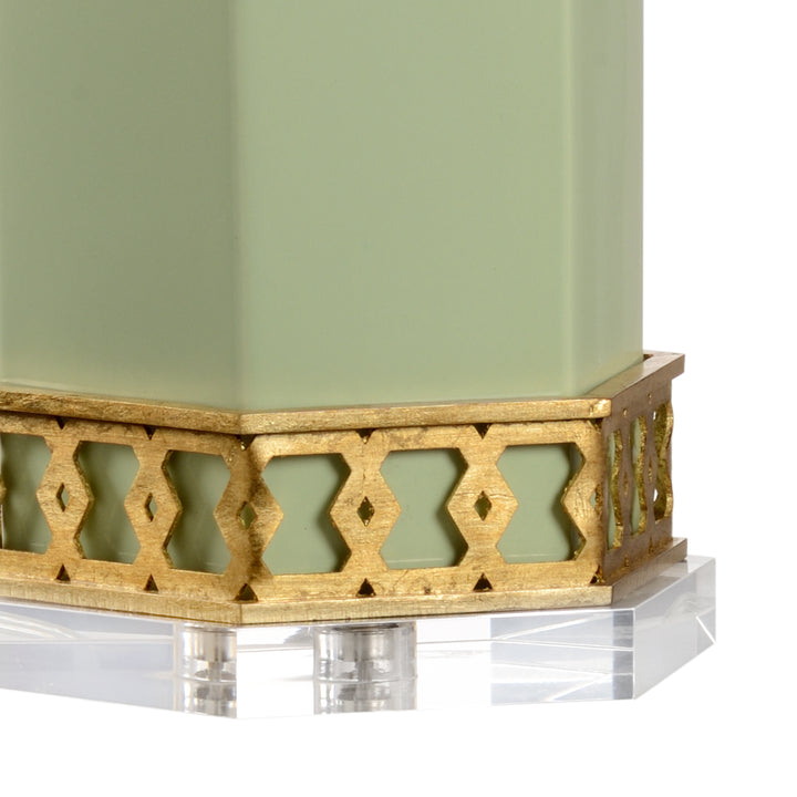 Pistachio/Antique Gold Leaf/Clear