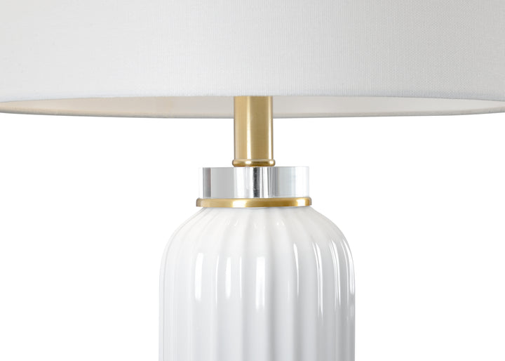 White Glaze/Antique Brass/Clear