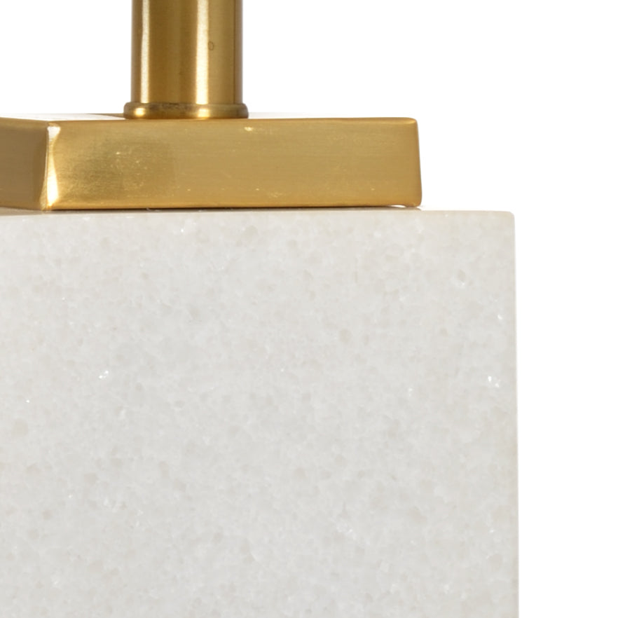 White Kennedy Marble Lamp - 69959