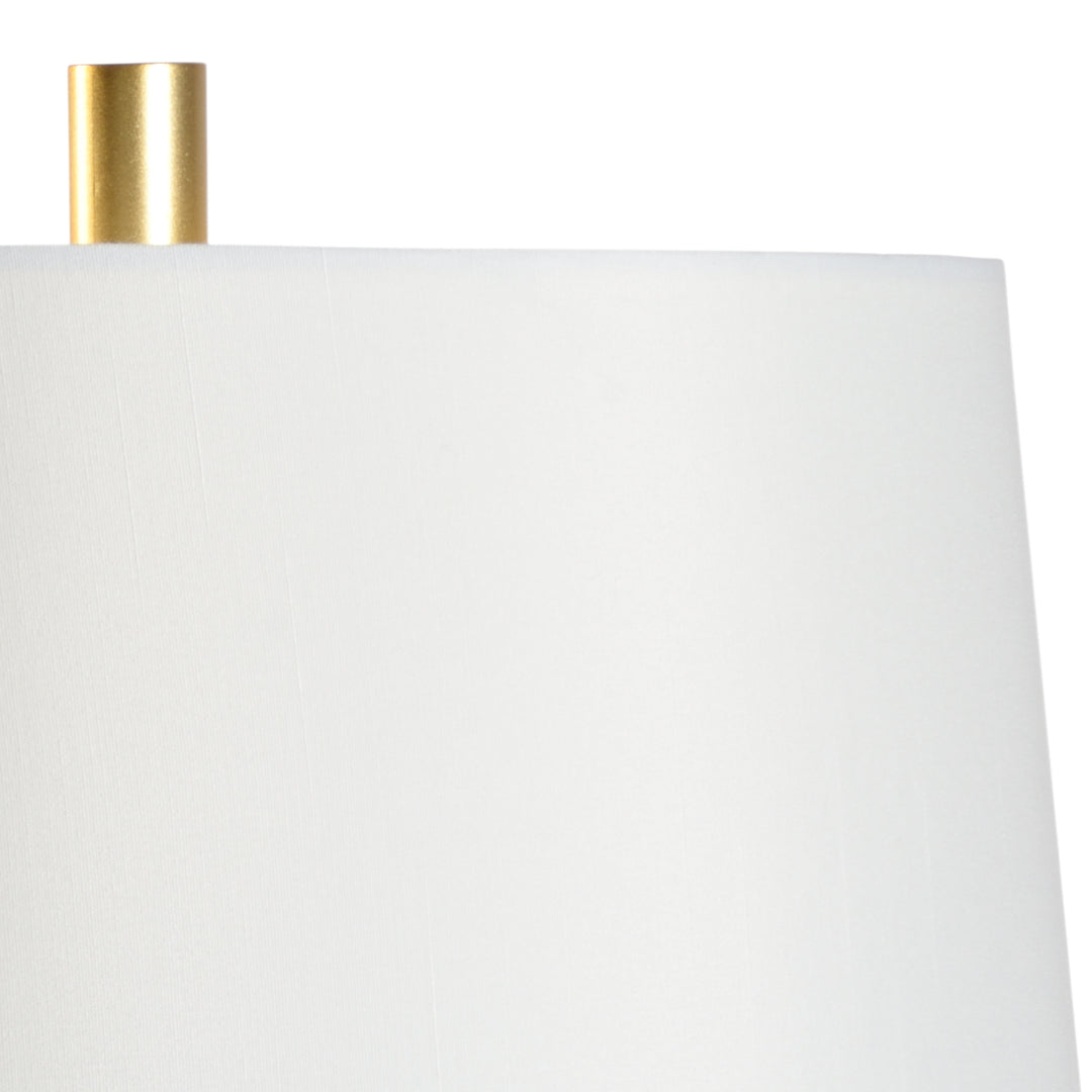 Round White Crosby Lamp - 69960