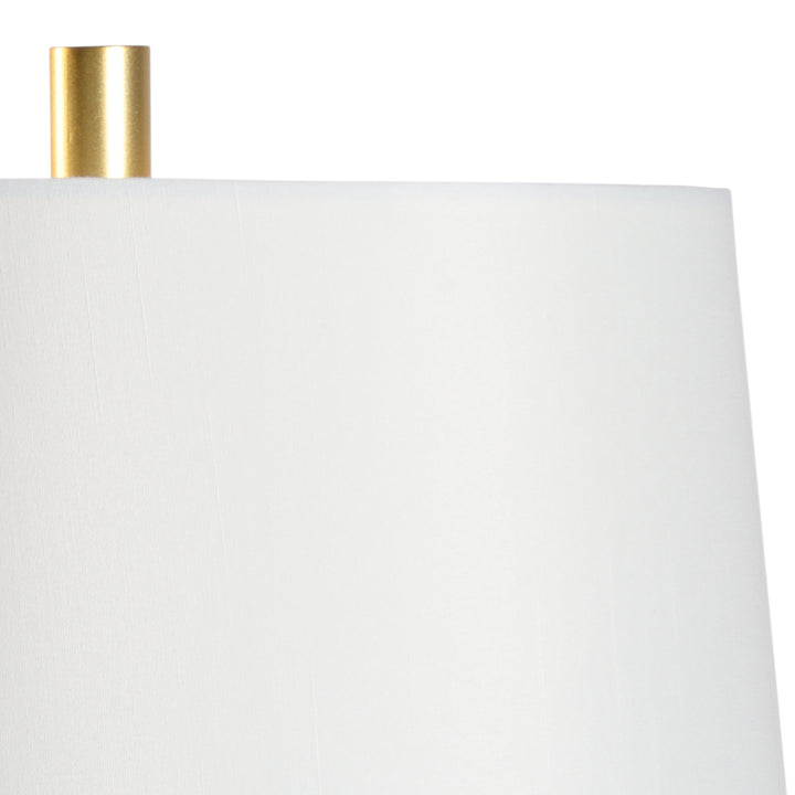 Round White Crosby Lamp - 69960