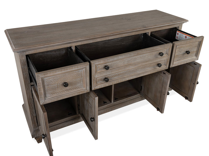 Lancaster Dovetail Grey Buffet - D4352-14