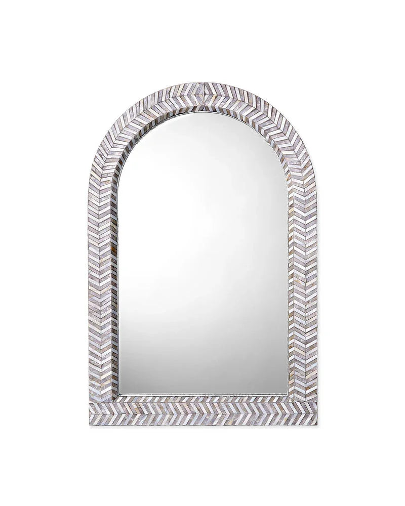 Beverly Mother of Pearl Arch Wall Mirror - AmericanHomeFurniture