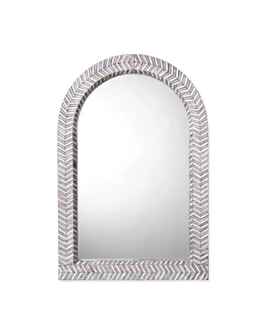 Jamie Young Beverly Mother of Pearl Arch Wall Mirror WALL MIRRORS