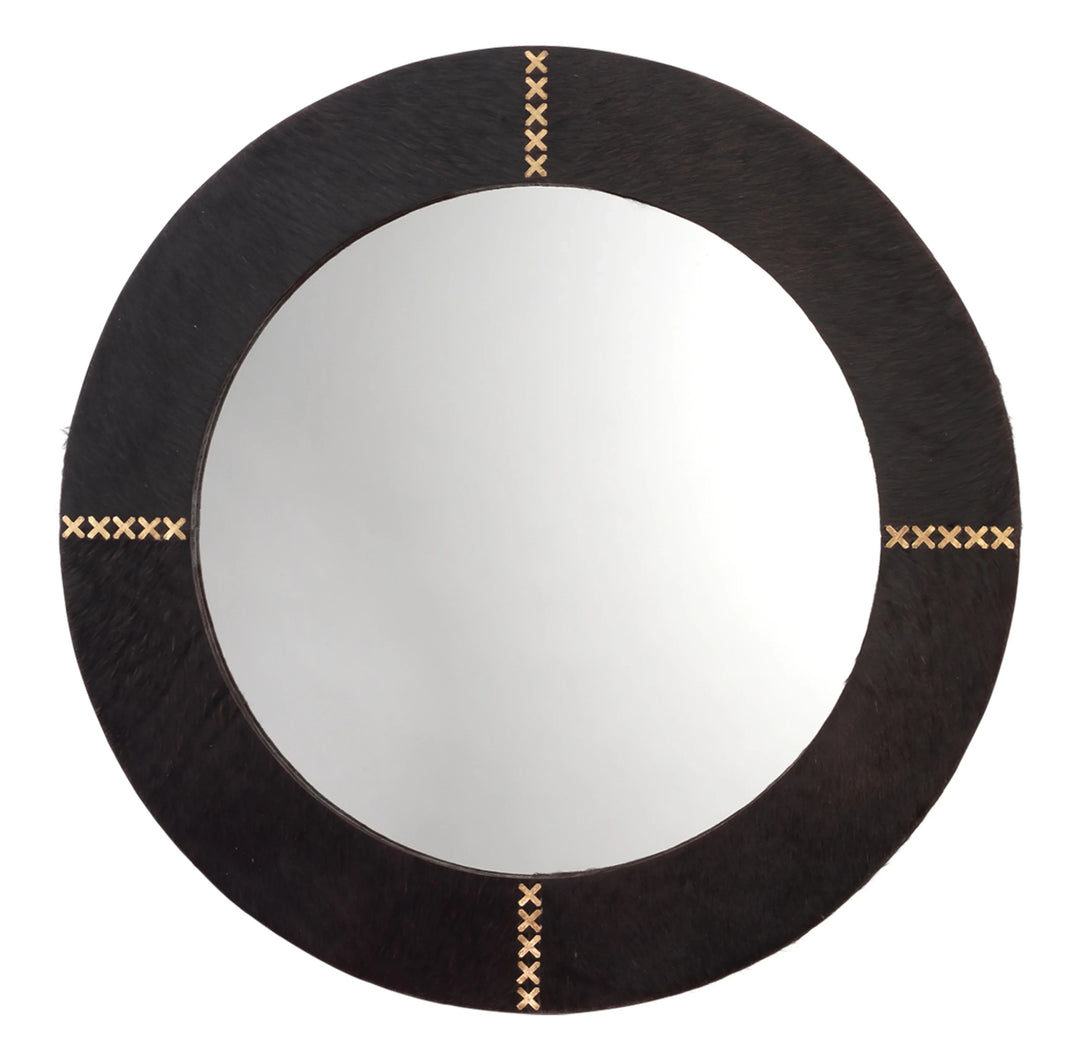 Round Cross Stitch Mirror - AmericanHomeFurniture