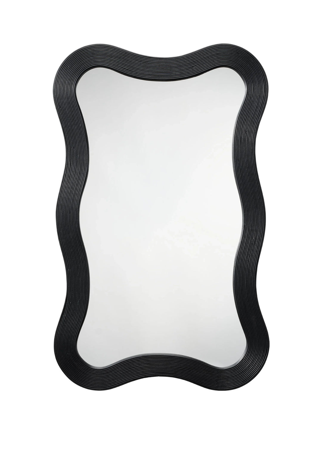 Deli Wavy Bamboo Wall Mirror - AmericanHomeFurniture