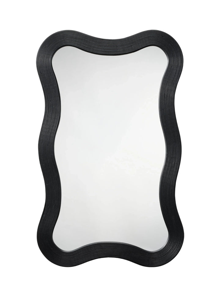 Deli Wavy Bamboo Wall Mirror - AmericanHomeFurniture