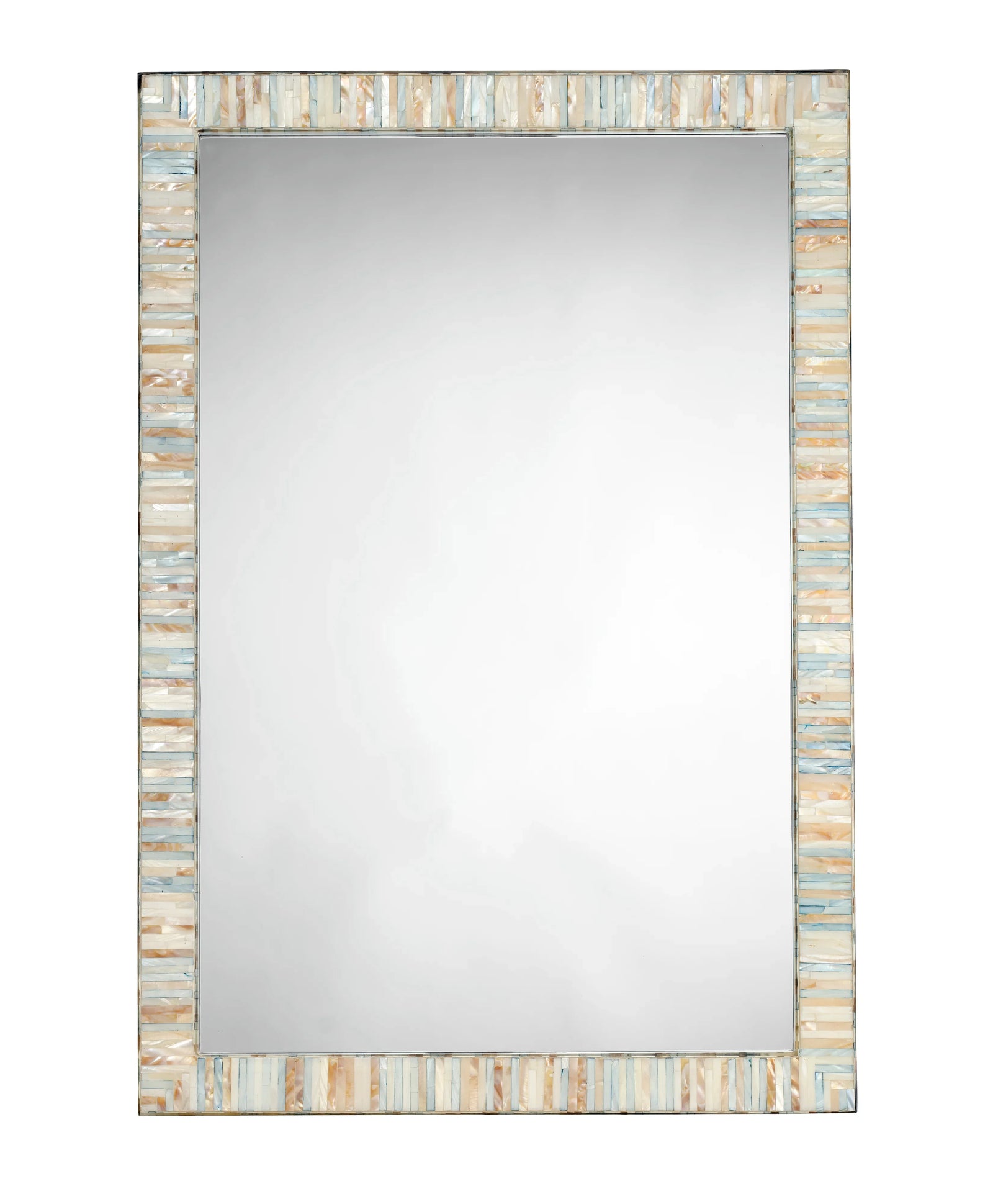 Jamie Young Heron Mother of Pearl Rectangle Wall Mirror WALL MIRRORS