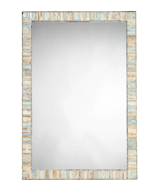 Jamie Young Heron Mother of Pearl Rectangle Wall Mirror WALL MIRRORS