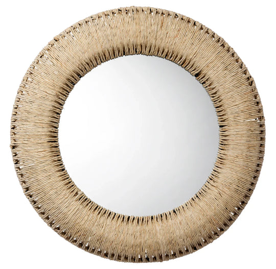 Jamie Young Hollis Round Rope Wall Mirror WALL MIRRORS