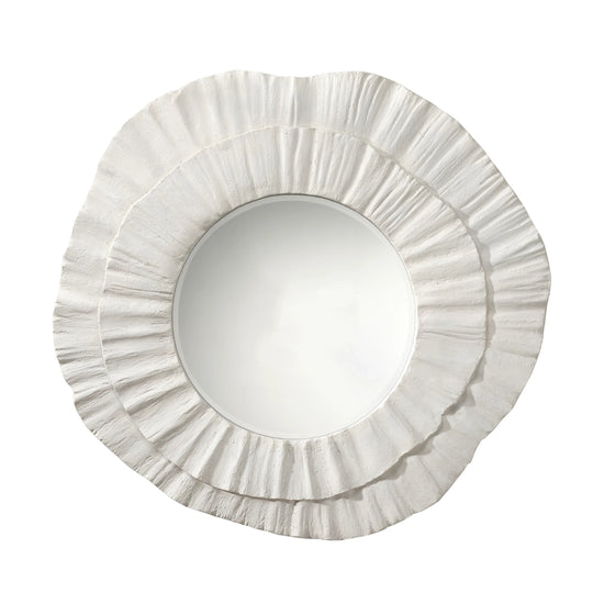 Jamie Young Millstone Resin Round Wall Mirror WALL MIRRORS