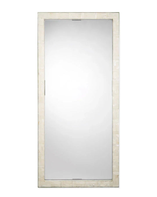 Jamie Young Monroe Mother of Pearl Rectangle Floor Mirror FLOOR MIRRORS