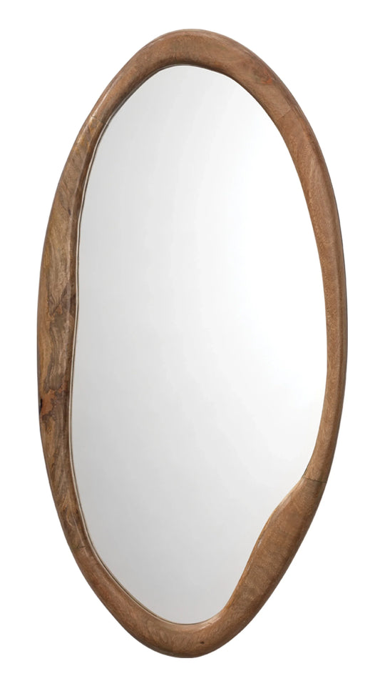 Jamie Young Organic Mango Wood Oval Wall Mirror WALL MIRRORS
