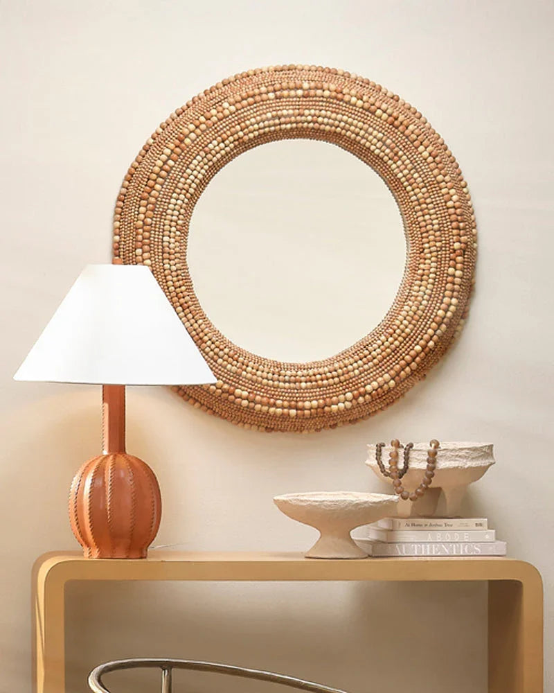Strand Beaded Mirror - AmericanHomeFurniture