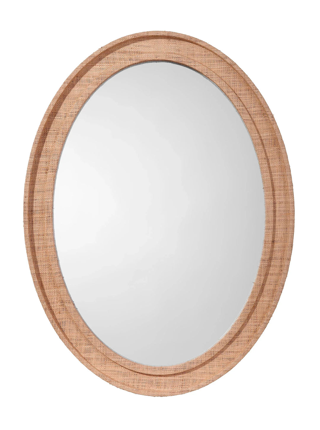 Valley Raffia Oval Wall Mirror - AmericanHomeFurniture