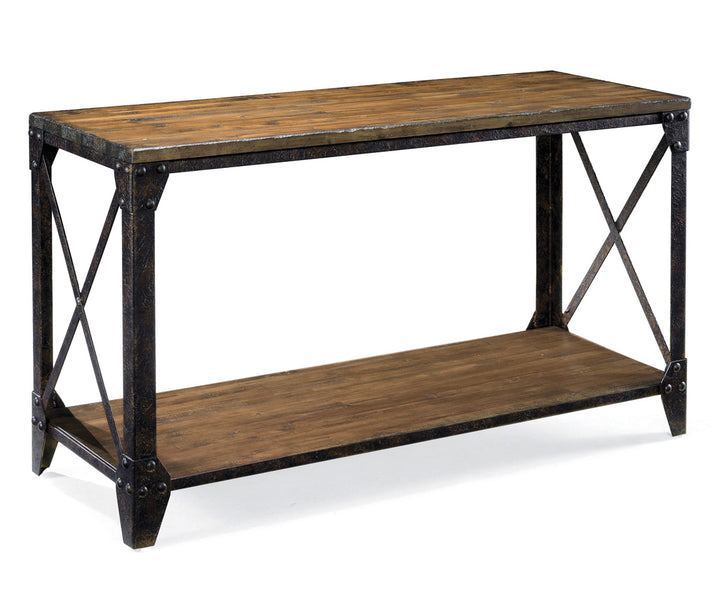 Pinebrook Distressed Natural Pine Rectangular Sofa Table - T1755-73