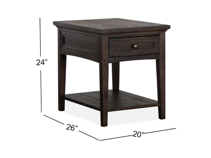 Westley Falls Graphite Rectangular End Table - T4399-03