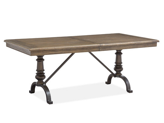 Roxbury Manor Homestead Brown Extendable Rectangular Dining Table - D5011-20