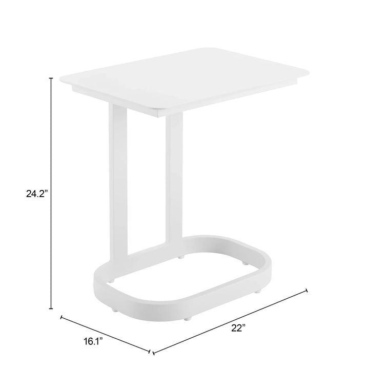 Friss End Table White - AmericanHomeFurniture